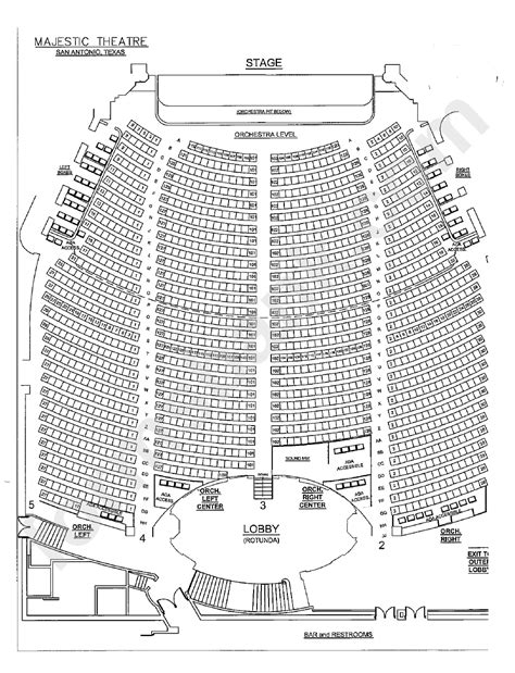 Majestic Theatre San Antonio Seating Chart