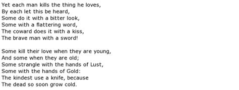 Oscar Wilde Poems > My poetic side