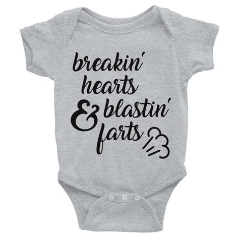 Breakin' Hearts And Blastin' Farts Onesie Funny Babies, Cute Babies, Baby Twins, Baby Shirts ...