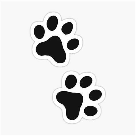 "Paw emoji" Sticker for Sale by SamiBartsy | Redbubble