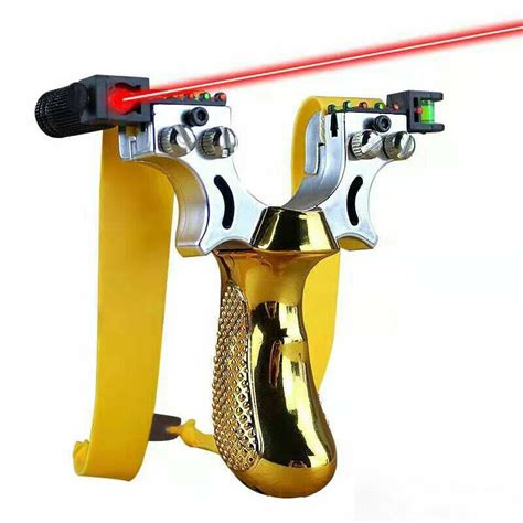 Powerful Hunting Slingshot Catapult Laser Sight High Velocity + 500 ...