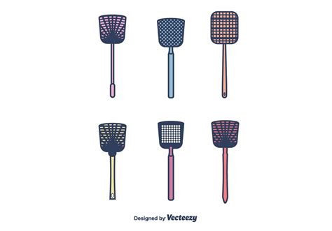 Fly Swatter Vector Pack 144077 Vector Art at Vecteezy