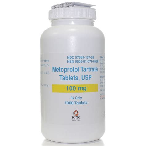 METOPROLOL TARTRATE 100MG - RX Products