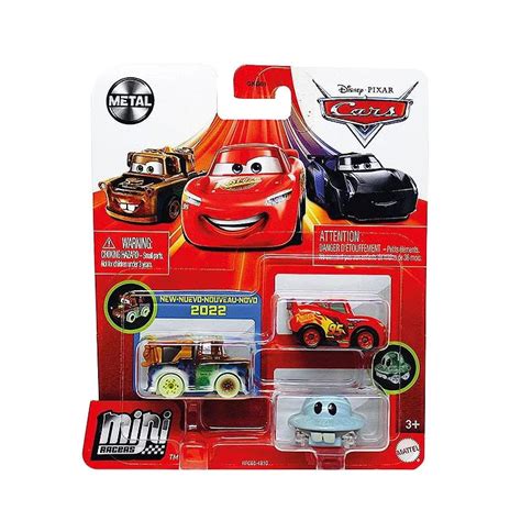 Buy Disney Pixar Cars Mini Racers UFO Mater 3-Pack, UFM Mater, Mator ...