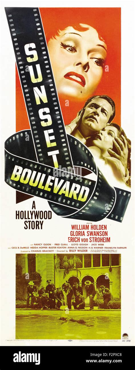 Sunset Boulevard - Movie Poster Stock Photo - Alamy