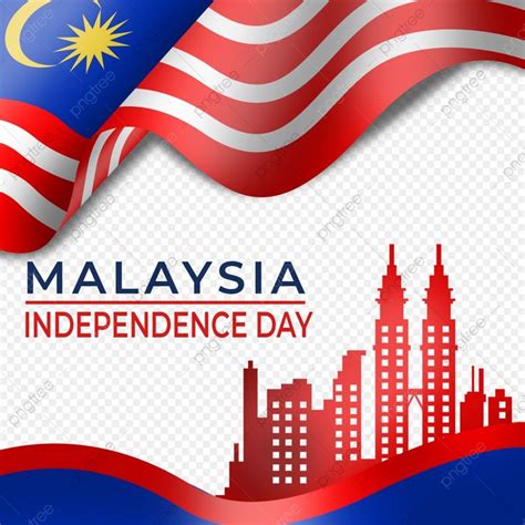 malaysia independence day background with flag