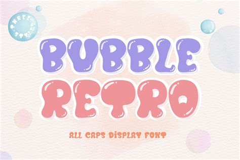 Bubble Retro Font by AnningArts · Creative Fabrica