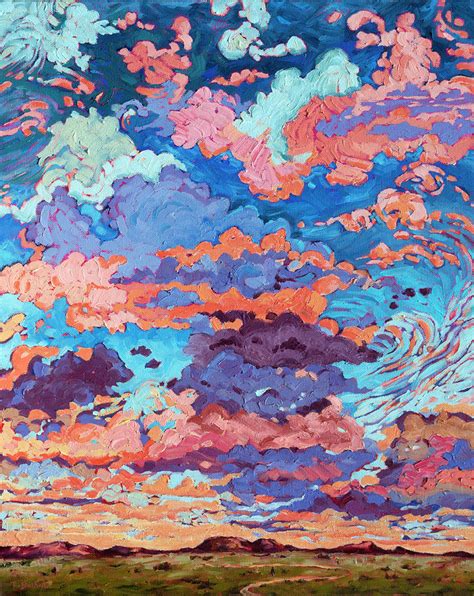 Kaleidoscope Sky Painting by Rebecca Baldwin - Fine Art America