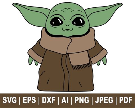 Cartoon Baby Yoda