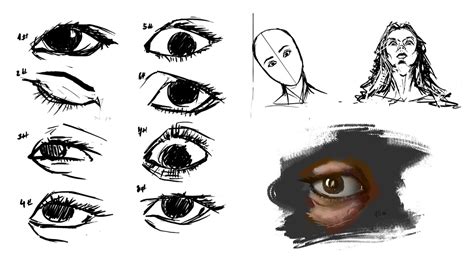 Random sketching of eye emotions by Renox123 on DeviantArt