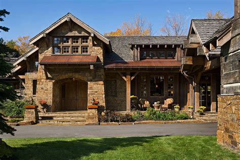 Striking rustic stone and timber dwelling in Ontario, Canada | Rustic ...