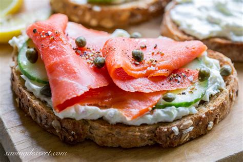 Smoked Salmon & Cucumber Cream Cheese Appetizers - Saving Room for Dessert