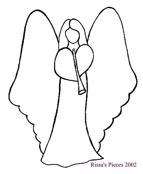 Angel Outline - ClipArt Best