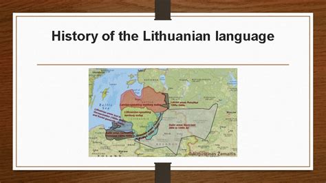 Lithuanian language History of the Lithuanian language Lithuanian