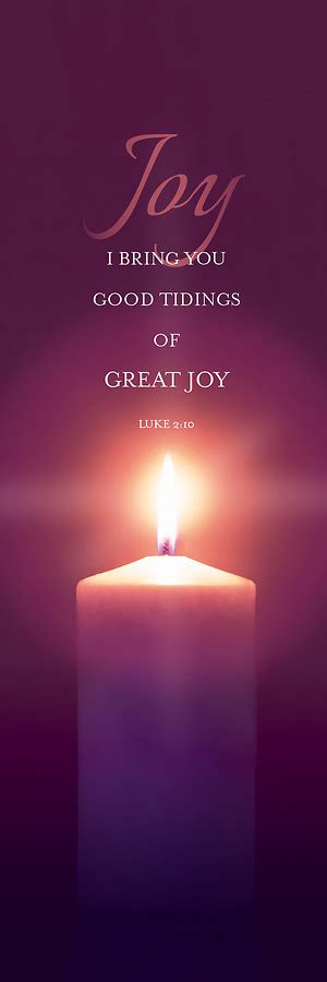 Joy Advent Candle 3' x 5' Banner | Cokesbury