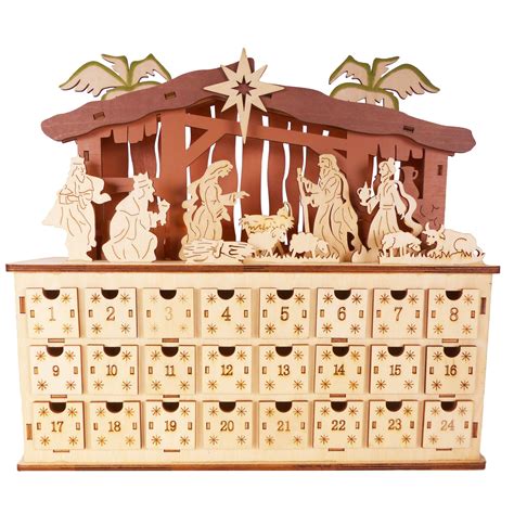 WOODEN ADVENT CALENDAR DRAWERS | EWTN Religious Catalogue