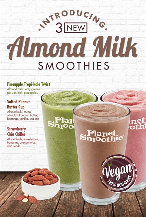 Planet Smoothie Launches Dairy-Free Smoothies with Almond Milk