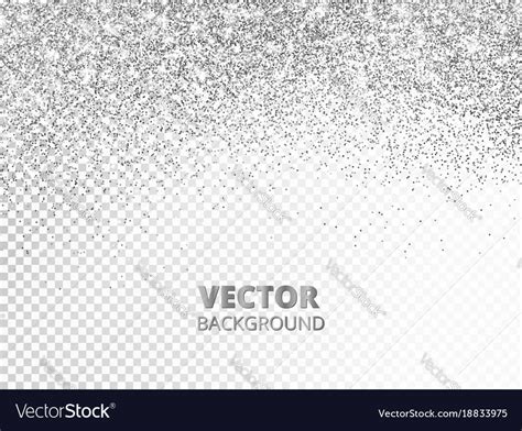 Falling glitter confetti silver dust Royalty Free Vector