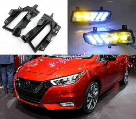 Daytime Running Light For Nissan Versa Sunny 2020-2021 LED Front Fog Light Kit | eBay