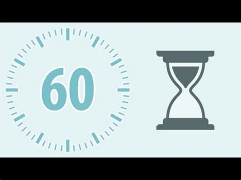 60 Second Countdown Timer - YouTube