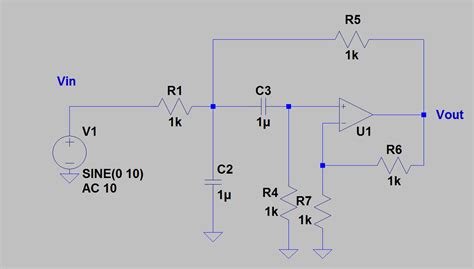 Sallen-Key active bandpass first order filter - Electrical Engineering ...