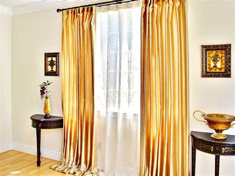 Gold Curtains Dining Room