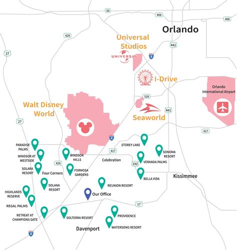 Orlando Area Resort Maps | Florida Vacation Homes