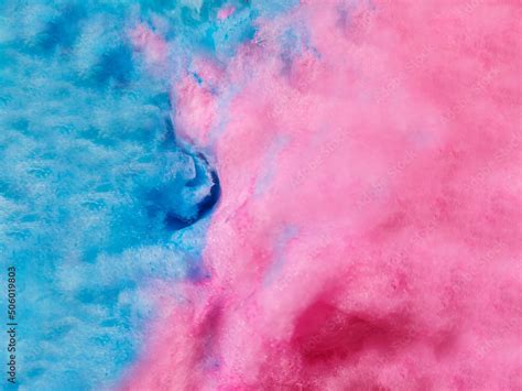 Colorful pink and blue cotton candy background Stock Illustration | Adobe Stock