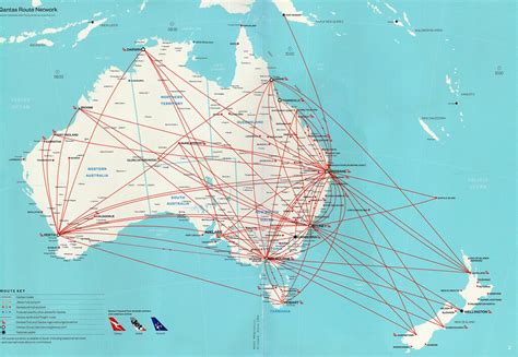 Qantas route network, 2021 | The Qantas route network in Dec… | Flickr