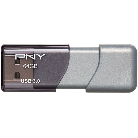 PNY 64GB Turbo Attaché 3 USB 3.0 Flash P-FD64GTBOP-GE B&H