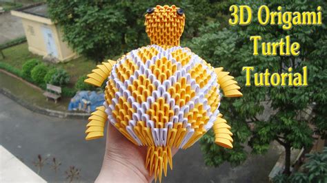 How To Make 3D Origami Turtle | Cómo hacer 3d tortuga origami - YouTube