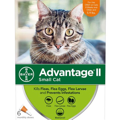 Advantage II Once-A-Month Cat & Kitten Topical Flea Treatment, 5 to 9 lbs. | Petco