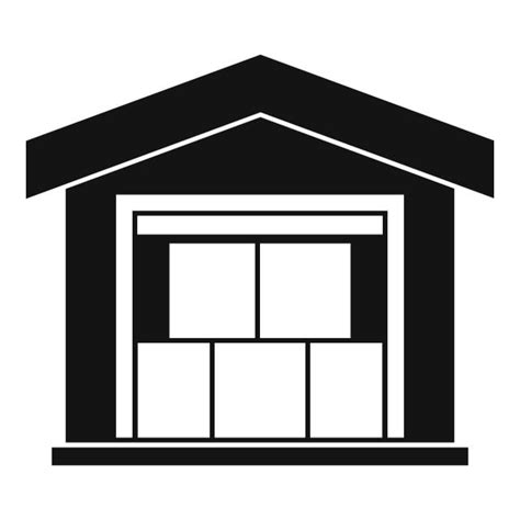 Warehouse Building Icon Simple Style, Building Icons, Style Icons, Warehouse Icons PNG and ...