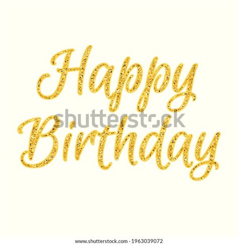 Happy Birthday Glitter Text Clipart Image Stock Vector (Royalty Free ...