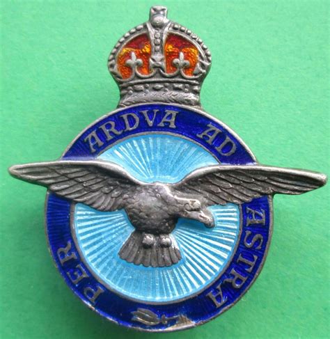 A SILVER AND ENAMEL RAF SWEETHEART BADGE in RAF Sweetheart Badges and Related Items