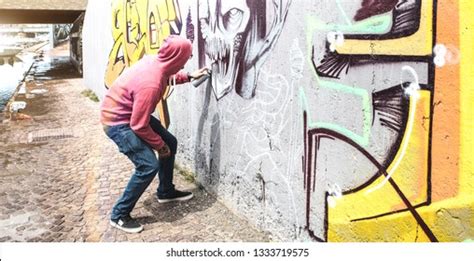 Boy Graffiti Painting Images, Stock Photos & Vectors | Shutterstock