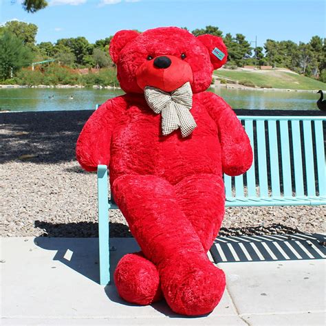 Joyfay 91" Giant Teddy Bear, Red, 7.6ft, Birthday Christmas Valentine Gift - Walmart.com ...