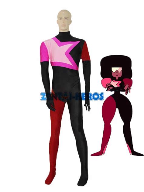 Free Shipping Garnet From Steven Universe Female Superhero Catsuit ...