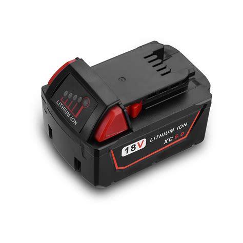 18V 6000mAh Replacement Battery for Milwaukee M18 48-11-1850 18 Volt Power Tools Lithium-ion ...