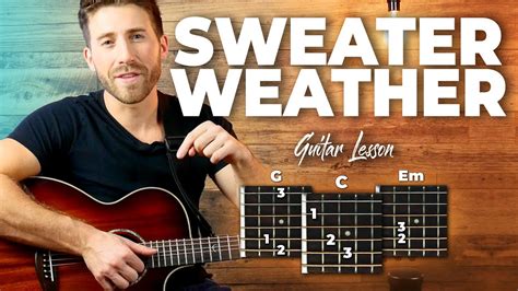 Sweater Weather Guitar Tutorial - The Neighbourhood (EASY CHORDS guitar lesson) - YouTube