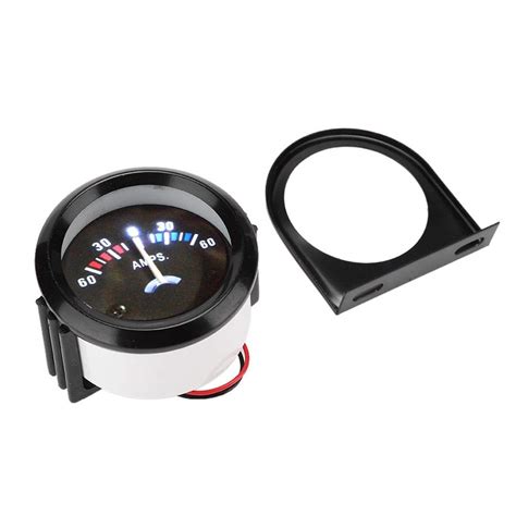 Buy Yctze Car Ammeter Voltmeter ABS 2 inch 52mm Car Ammeter Voltmeter 60-0-60A AMP Gauge Volt ...