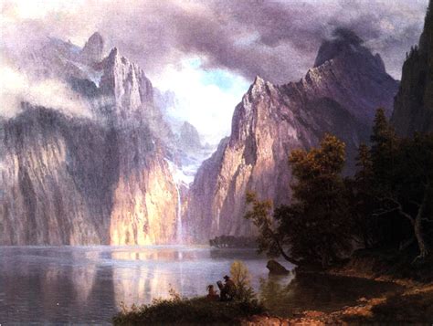 In the Sierra Nevada, c.1861 by Albert Bierstadt