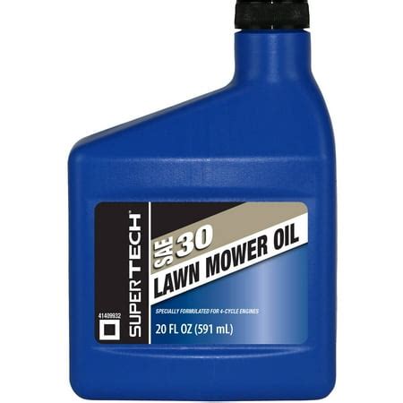 Super Tech SAE 30 Lawn Mower Oil 20 fl oz Bottle - Walmart.com