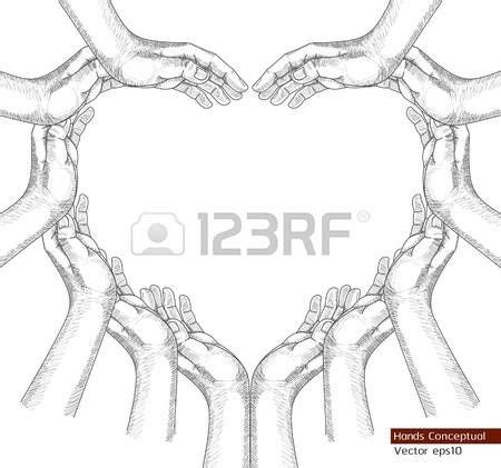 holding hands circle: Hands Drawing Conceptual | How to draw hands, Circle drawing, Holding ...