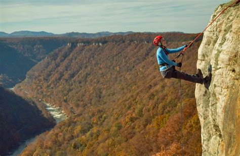 New River Gorge Rock Climbing And Rappelling Trips at ACE