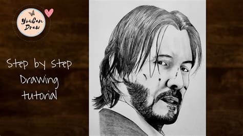 John Wick Drawing Step By Step