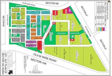 Layout Plan of Noida Sector-100 HD Map - Ecotech Industry [Industrial ...