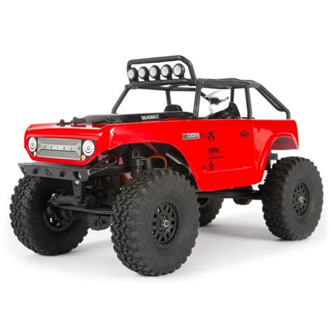 Axial 1/24 SCX24 Deadbolt RTR Scale Mini Crawler (Red) w/2.4GHz Radio - BeachRC.com