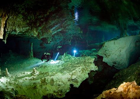 Sistema Dos Ojos is a flooded cave system located on the Caribbean ...