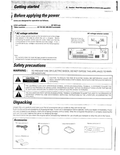 Owner's Manual for KENWOOD 1080VR - Download